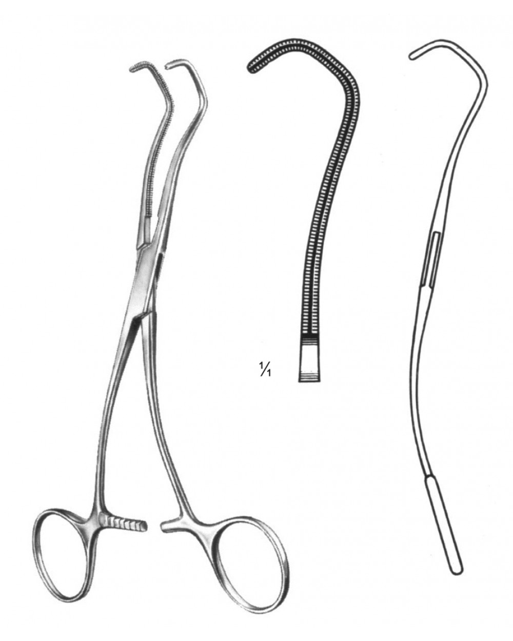 Multi Purpose Vascular Clamps, CooleyDerra, 16.5 cm/6